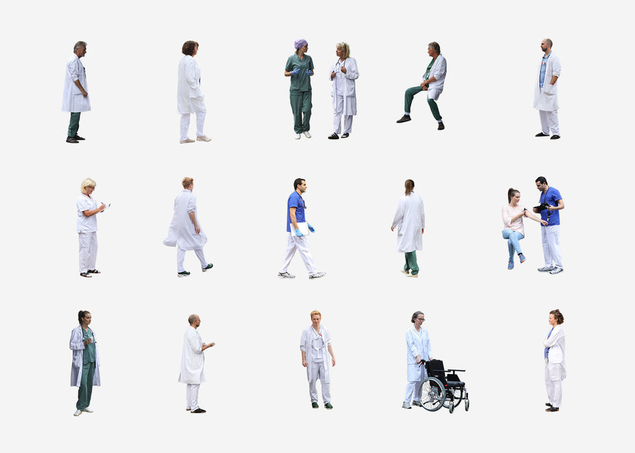 Cutout People Package - Medical / Hospital