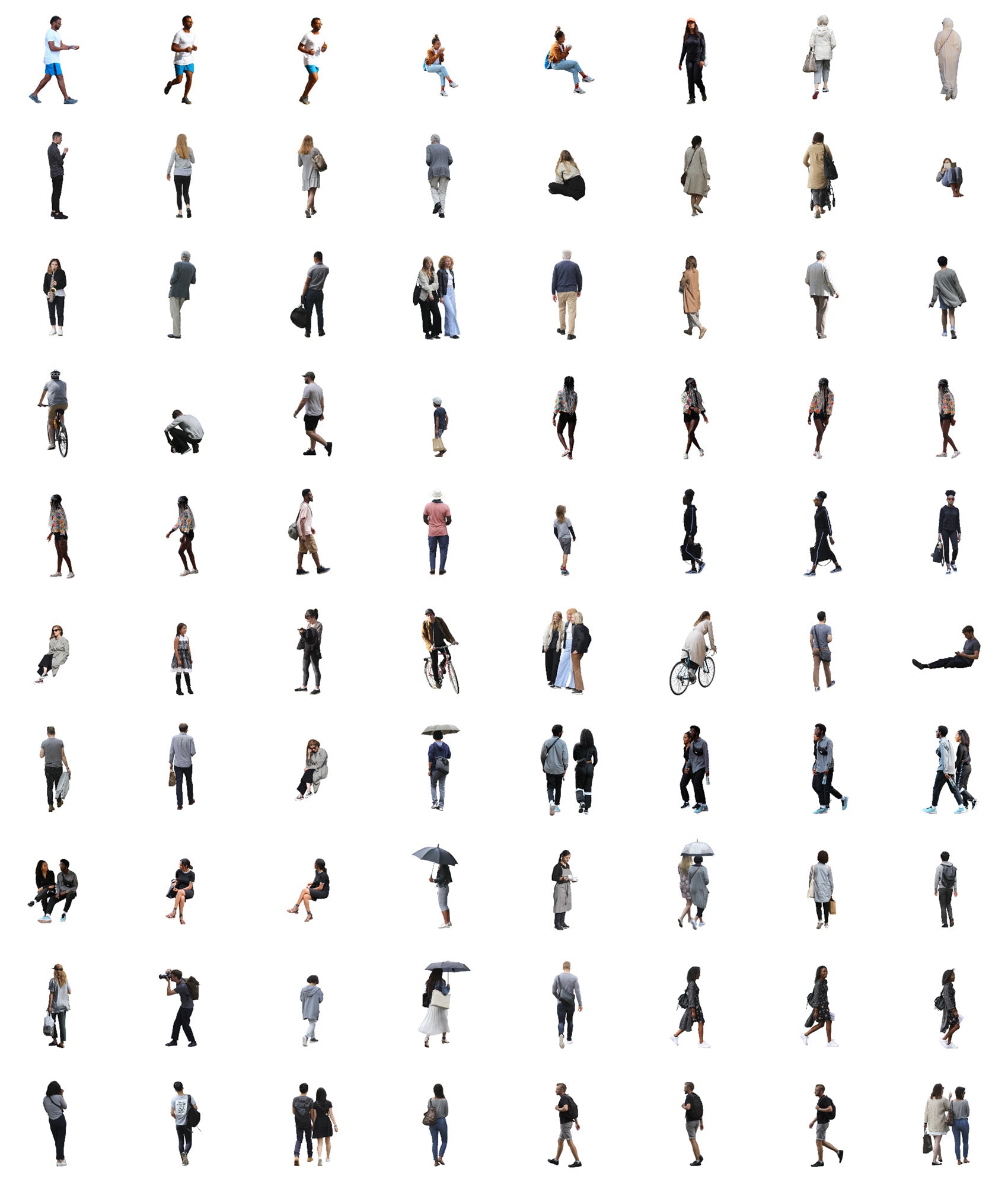 Cutout People Special - 1200 cutouts